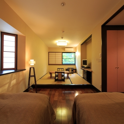32平米の【和洋室】は快適空間！和室6畳＋ベッド2（2階）