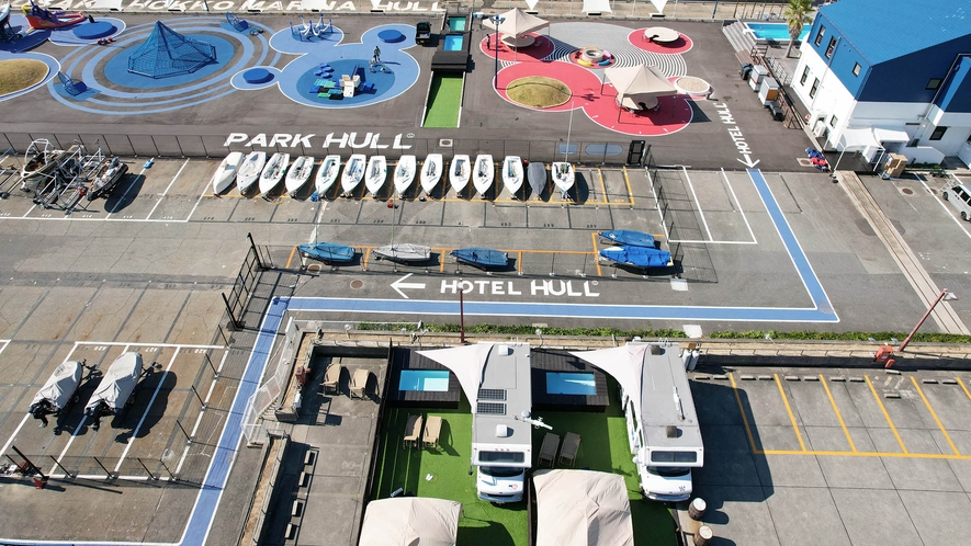 ・【PARK HULL】自由な発想で遊び、海辺の環境から未来への想像力を育む公園です