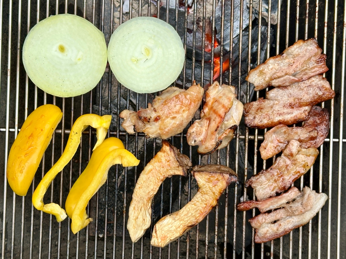 夕食BBQ食材(スタンダードBBQセット)　※炭等の燃料は含まれません。