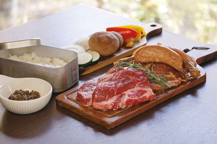 コテージテラスで本格炭火ＢＢＱプラン■1泊2食付■【部屋食】