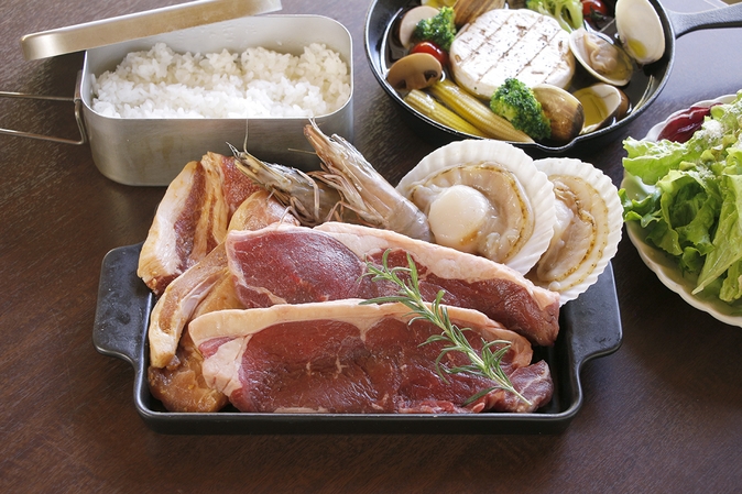 たき火も出来るコテージで本格炭火ＢＢＱプラン■1泊2食付■【部屋食】2025.4〜
