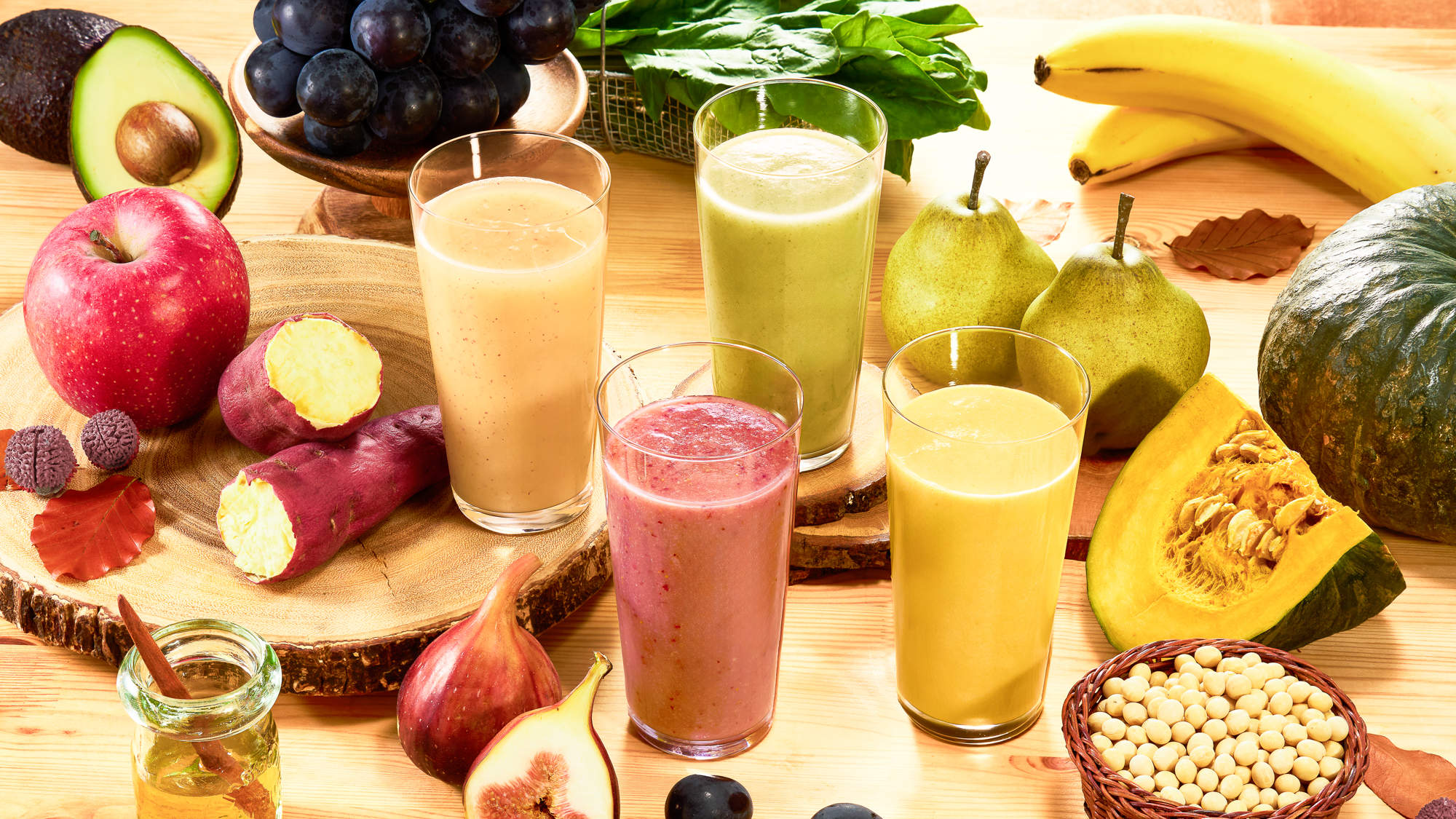 【秋限定】秋の味覚をぎゅっと詰め込んだ、こだわりスムージー