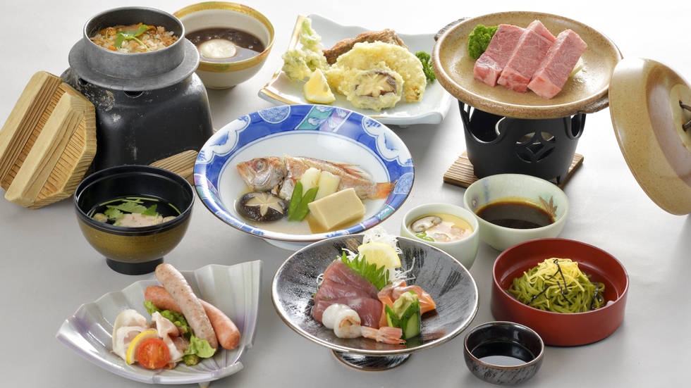 【山陰のごちそう御膳】島根和牛や石見ポーク◇のんびり旅でプチ贅沢＜無料朝食サービス＞土曜・連休宿泊