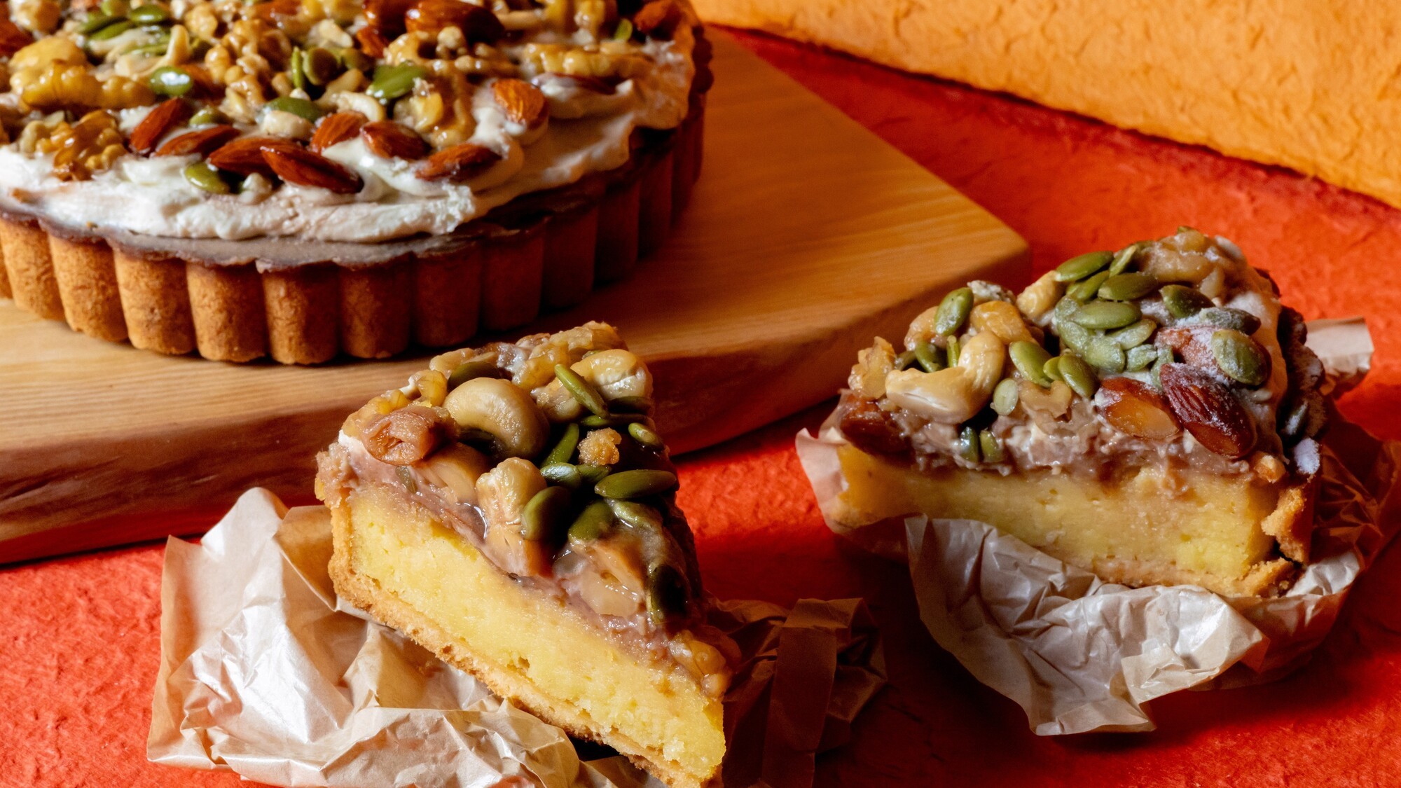 島豆腐とナッツのタルト