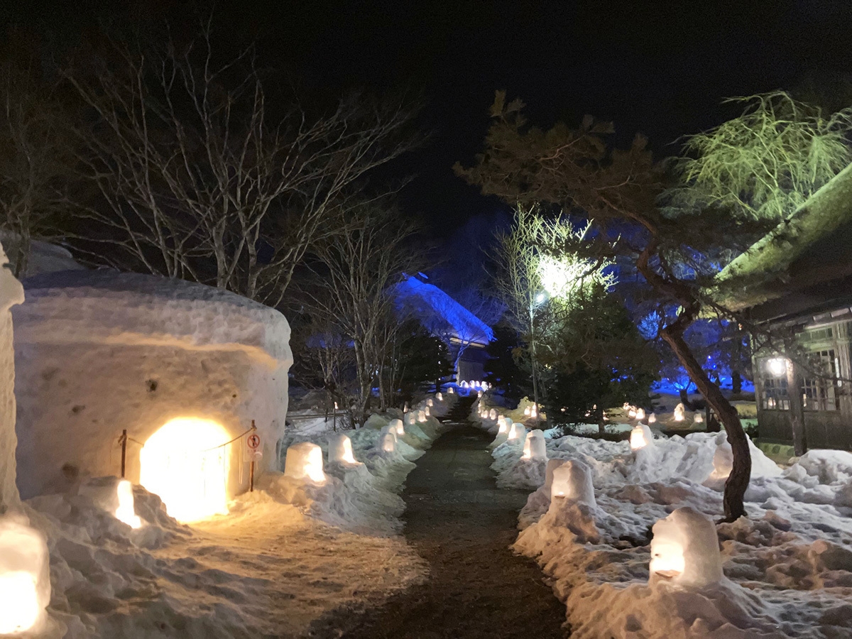 【湯西川温泉　冬の風物詩】かまくら祭りを見に行こう！１泊２食付きバイキングプラン