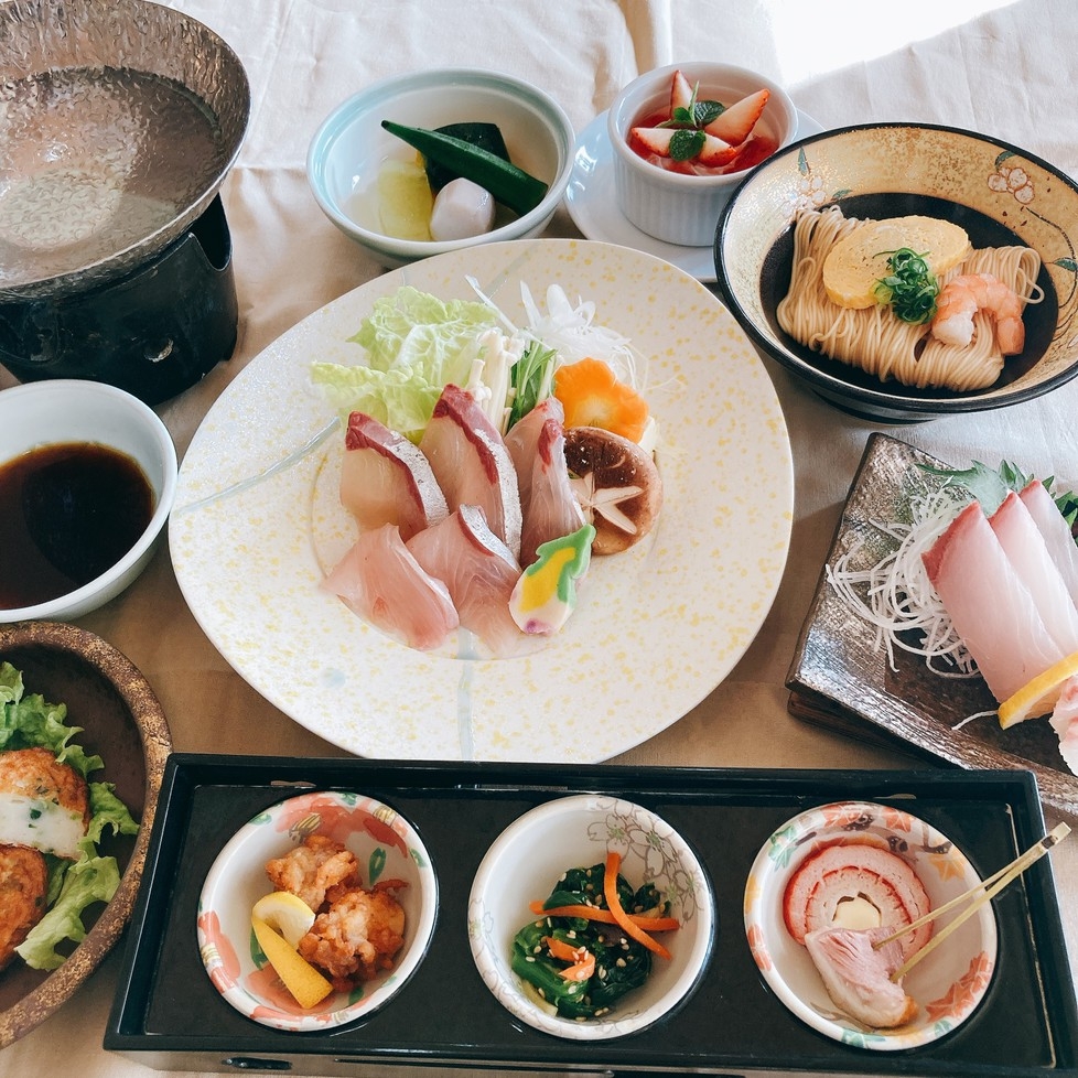 【2食付】春の料理長おすすめ会席プラン「志布志湾産鰤（ぶり）のしゃぶしゃぶ」コース