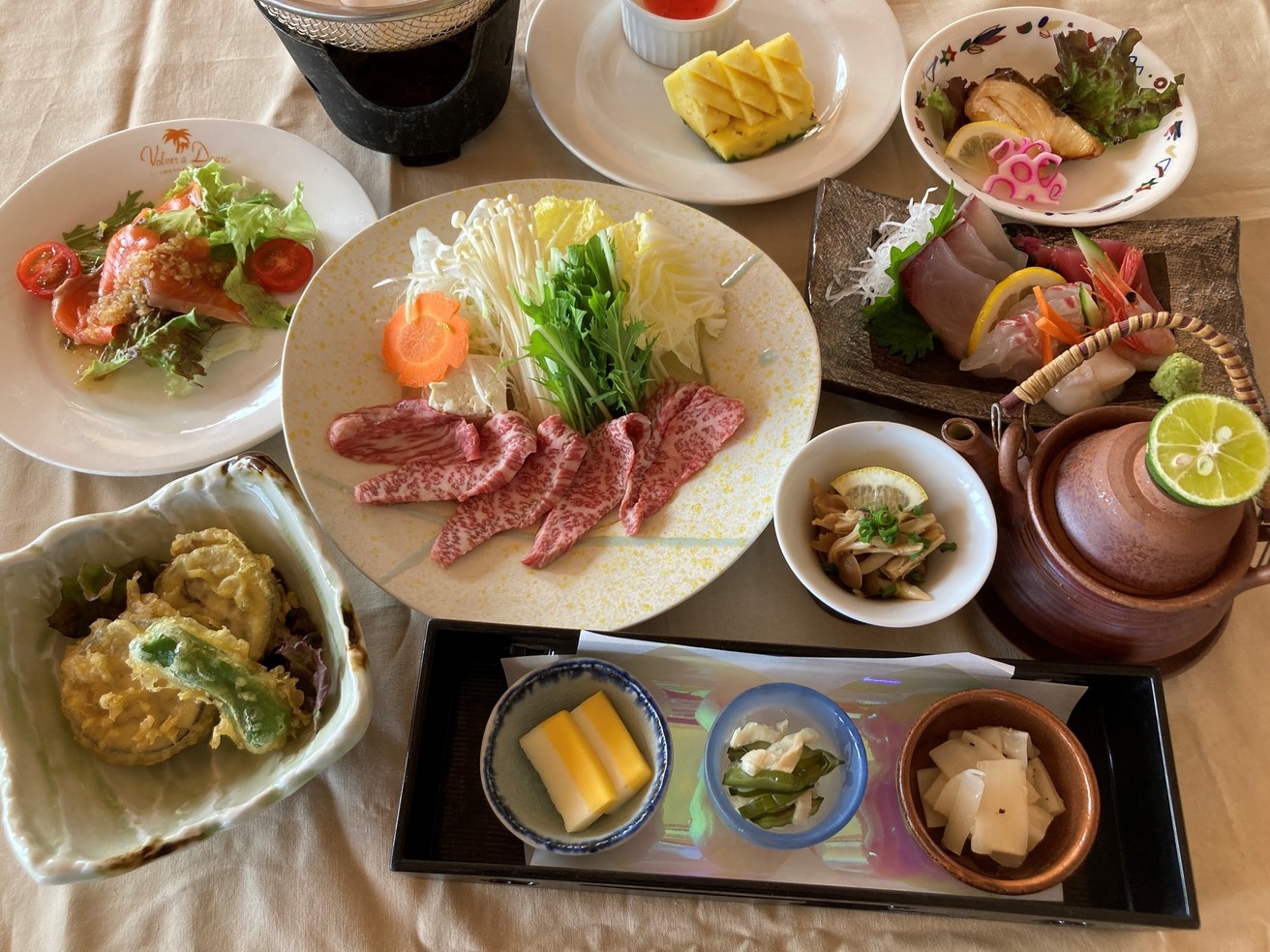 【2食付】秋の料理長おすすめ会席プラン「鹿児島県産黒毛和牛の焼きしゃぶコース」