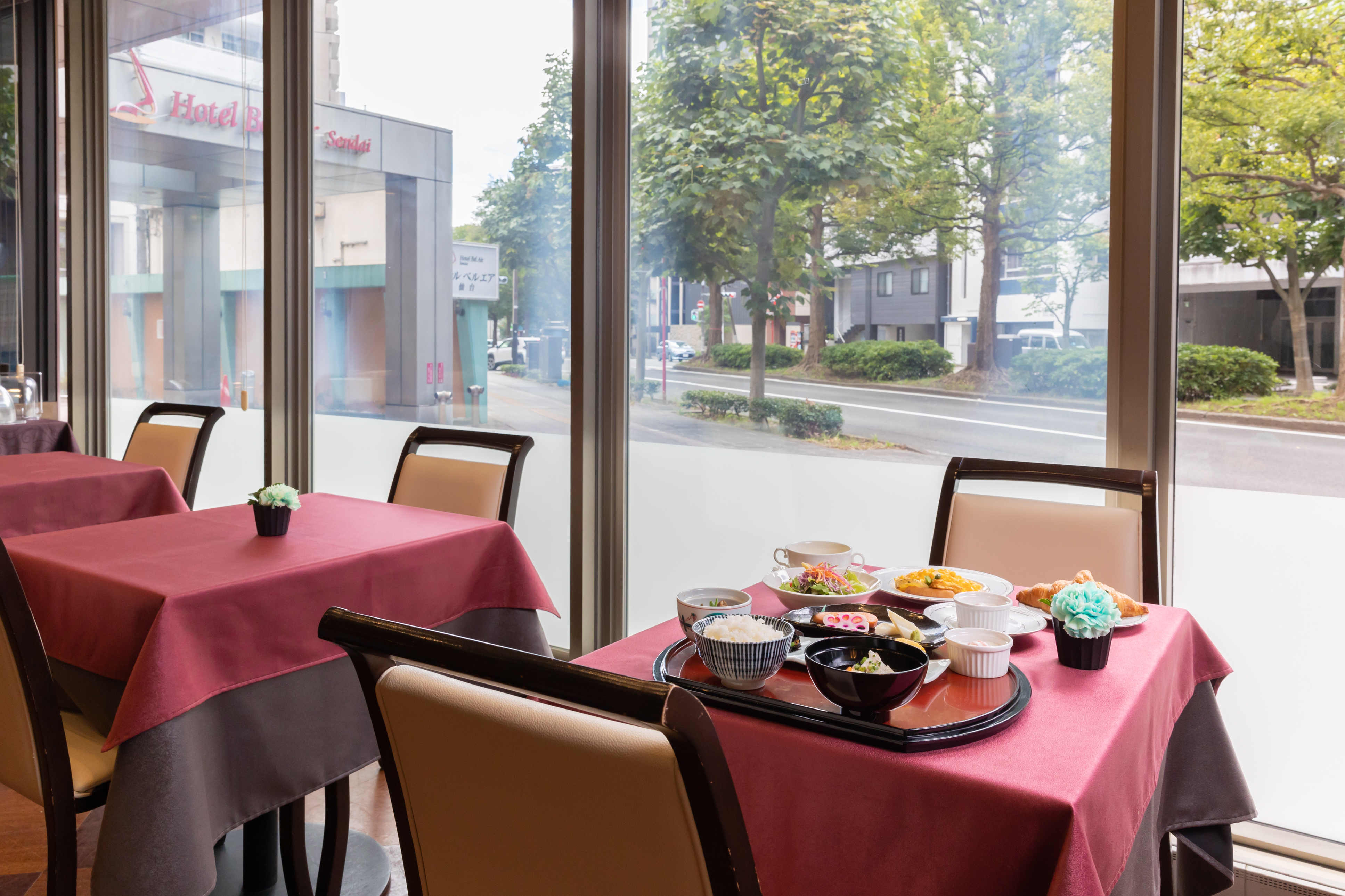 朝食風景