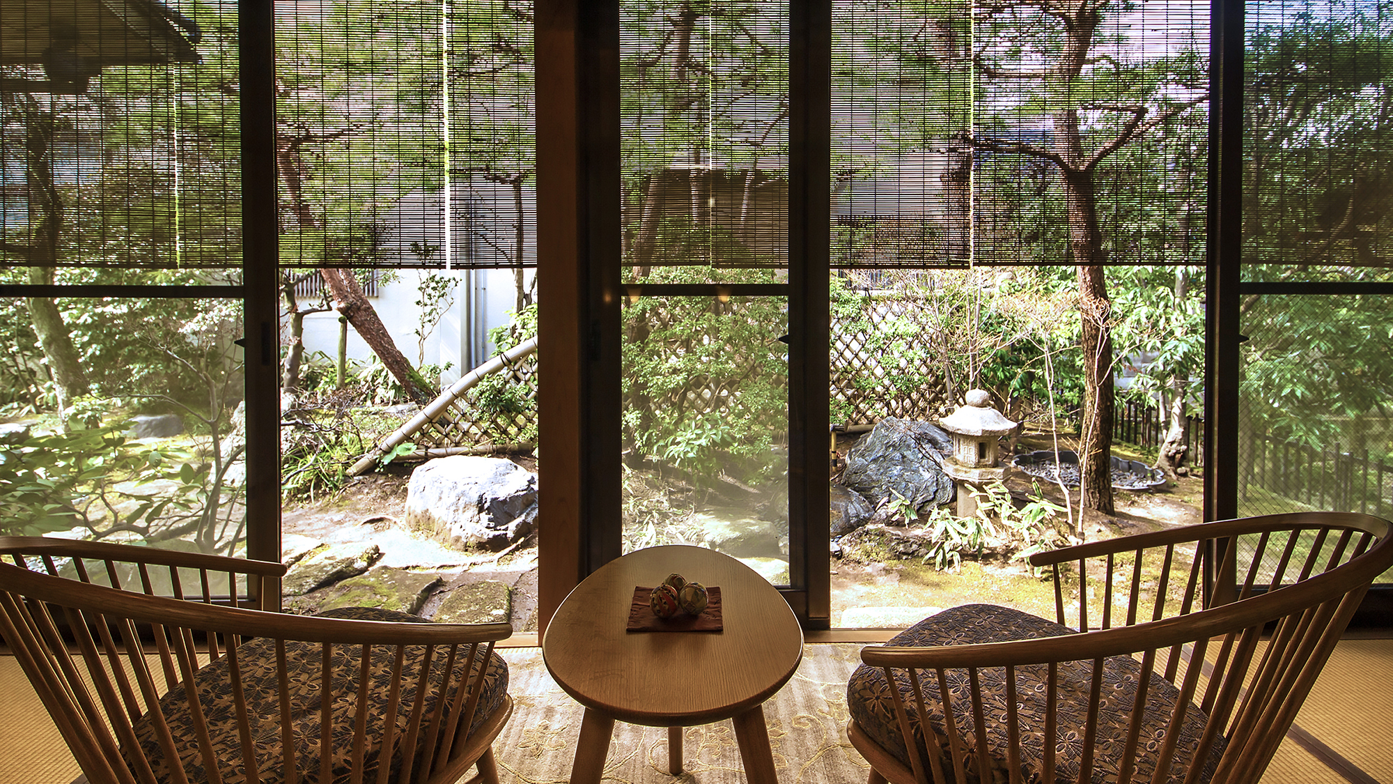 【新館-雲母-kirara-】部屋からの庭園の眺め