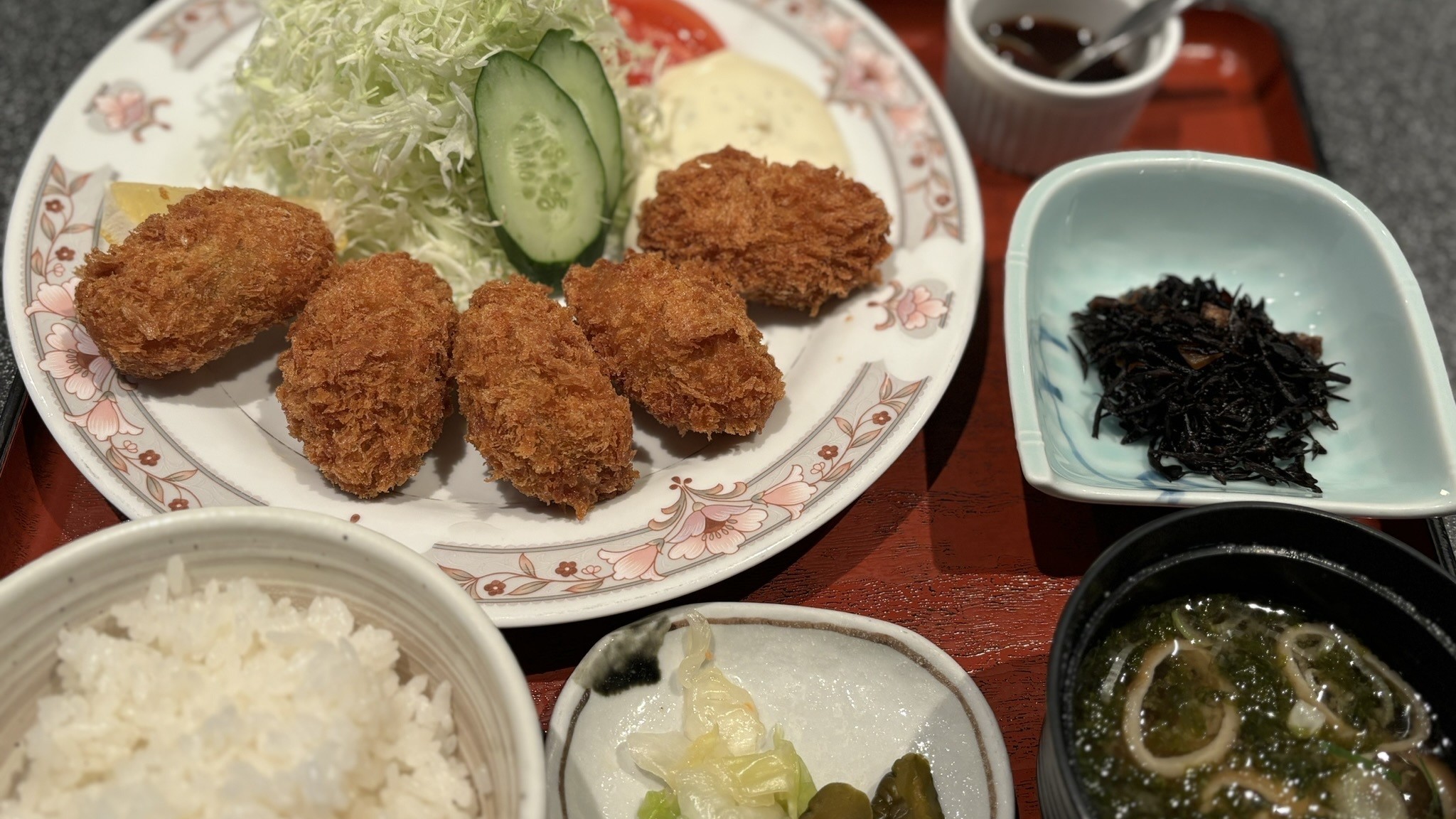 かきフライ定食