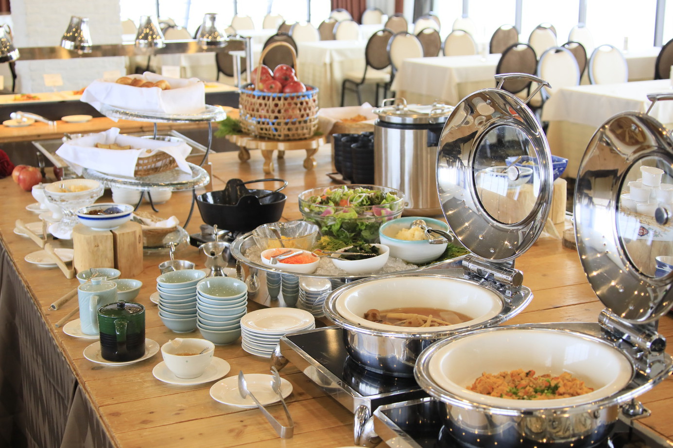 ◆朝食　津軽ならではの食材を中心とした和洋こだわりのメニーが勢揃い！
