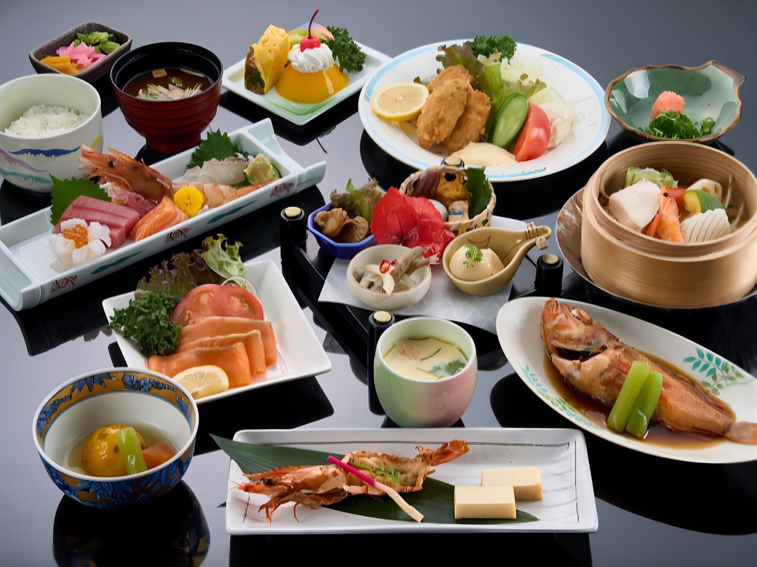 【特選会席プラン（特典付）】アワビを５つの調理法から選んで堪能！「美食和会席料理」＜朝／夕食付き＞