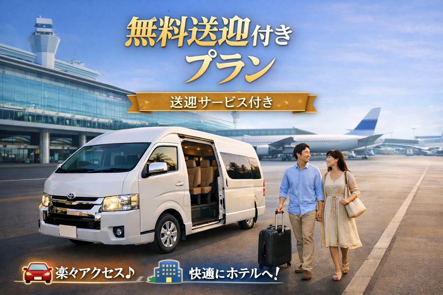 【朝食付】☆広島空港から無料送迎付き☆自家源泉１００％の天然温泉♪ゆったりサイズの客室とベッド♪