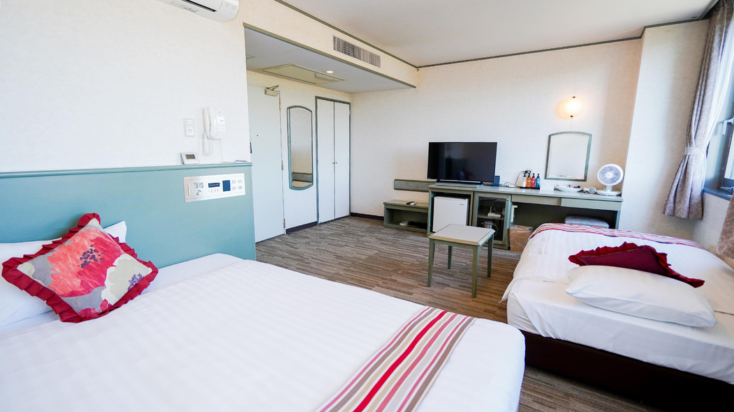 ◇禁煙◇ツインルーム【ベッド幅180cm1台＋ソファーベッド１台】