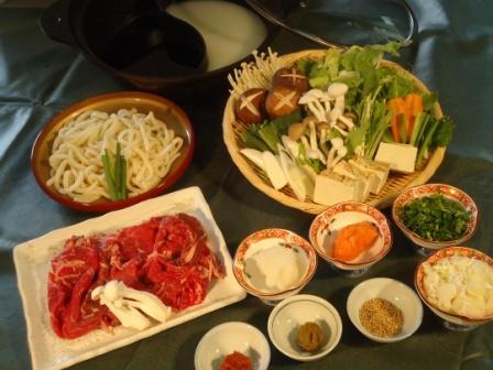 Beef shabu-shabu two-color hot pot, 〆 is porridge