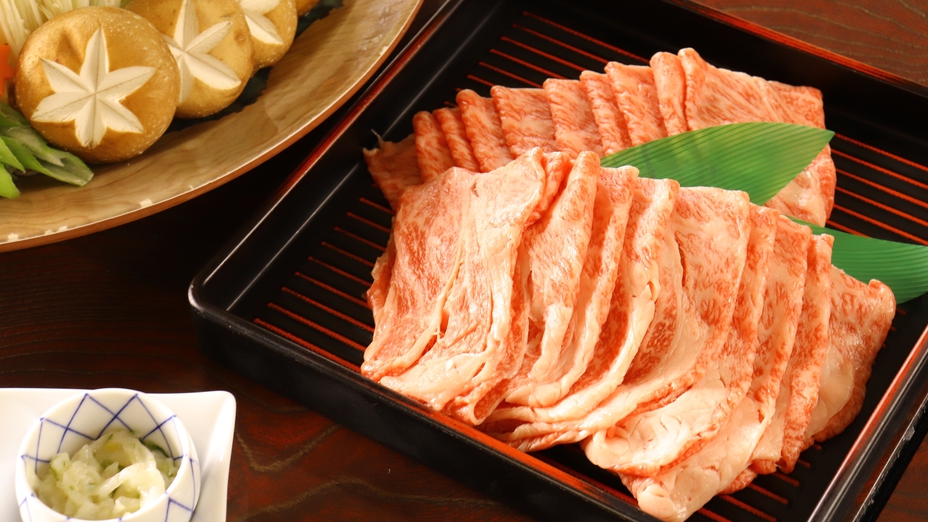 【グレードアップ】兵庫ブランド牛！地元グルメの但馬牛を堪能できる但馬牛すき焼きプラン＜2食付＞