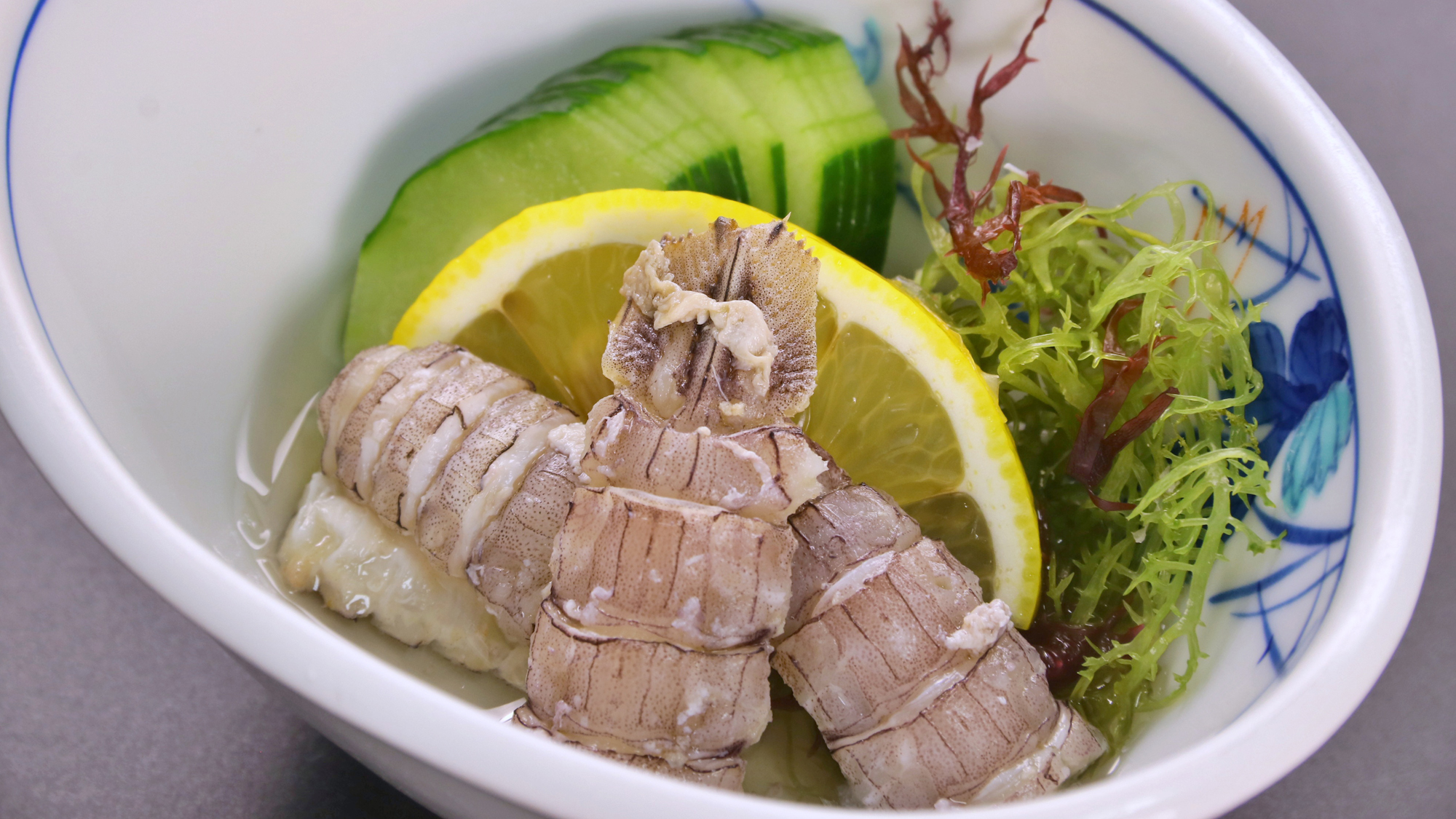 【春料理】天然鯛プラン_寄島蝦姑の酢の物