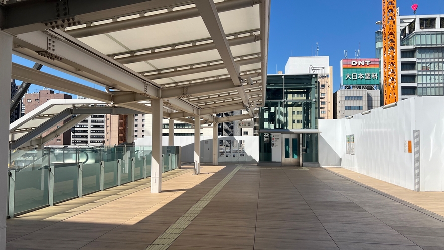 ■高輪ゲートウェイ駅から当館までの道順①