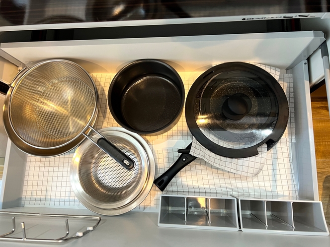 【流星花園VILLA】＝キッチン＝調理器具類一式そろっております