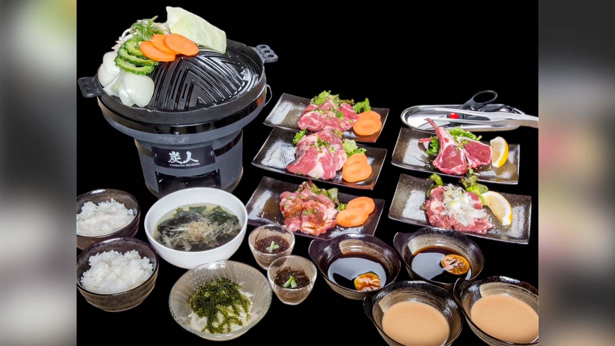 サイドメニューも充実【あぐー豚しゃぶしゃぶor生ラムジンギスカン】の選べる大満足ディナー付／夕食のみ