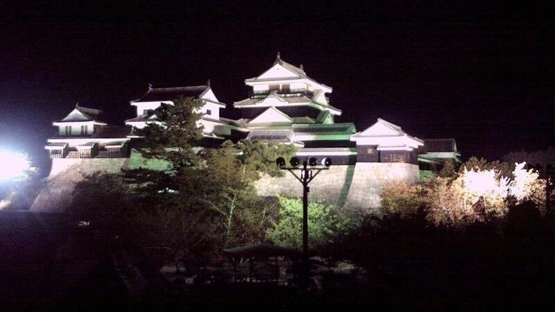松山城　ライトアップ