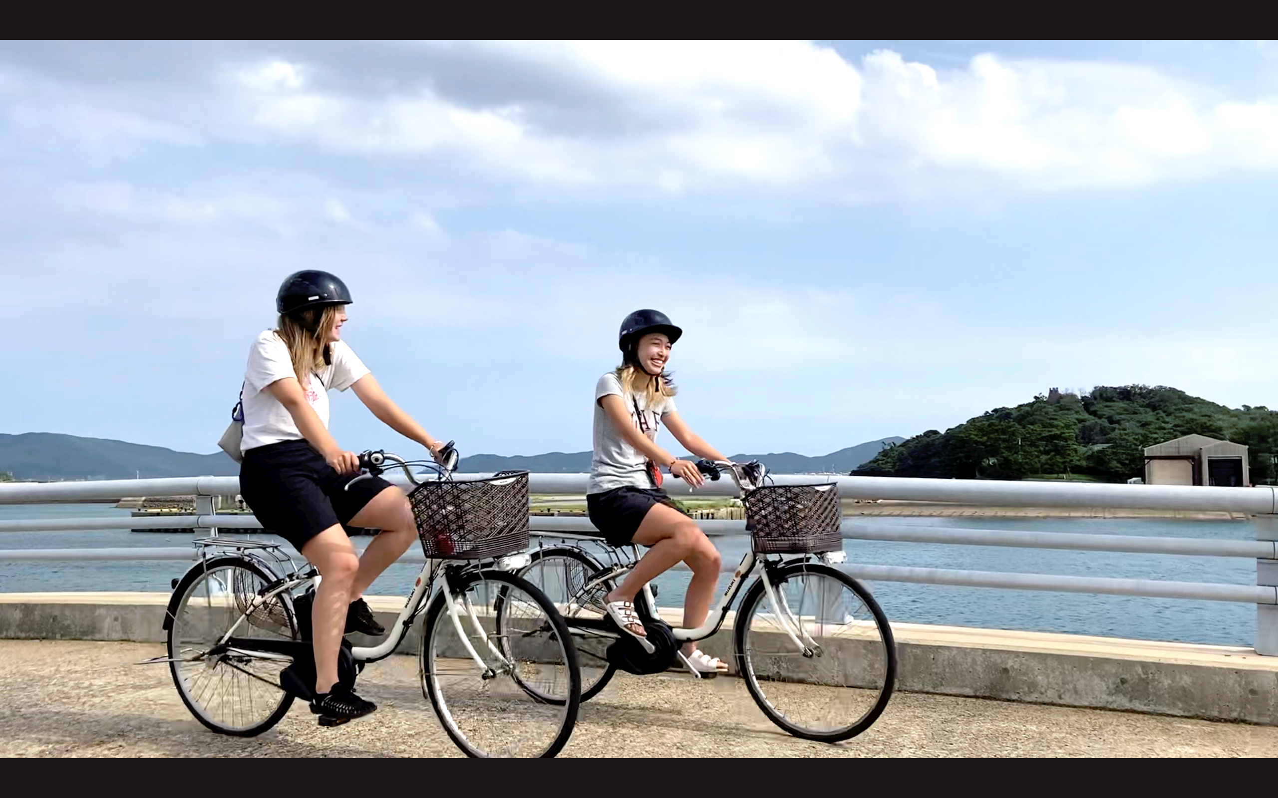 レンタサイクル風景