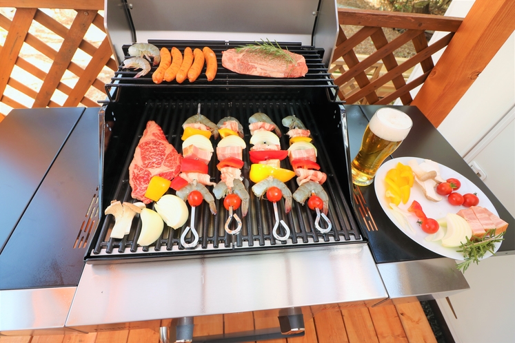 トレーラーハウス 専用BBQグリル(3,500円、食材なし)