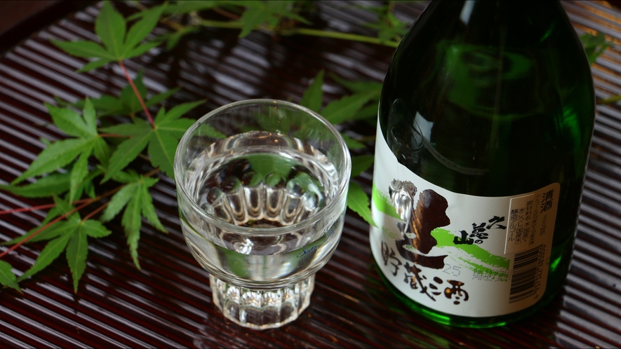 #こだわりの銘酒　茨城の地酒「久慈の山」をご用意しています