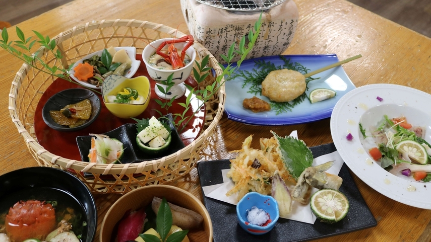 有機柚子と自然薯づくしのお食事を堪能♪冬の馬路の味覚をお楽しみ★