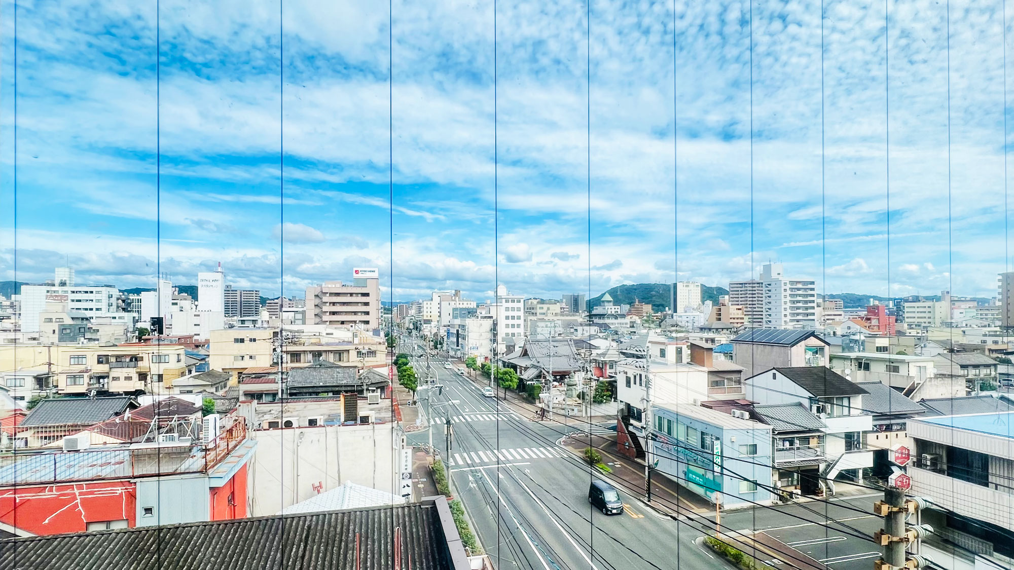 【眺望】部屋からは歴史ある福山市の街並みを見ることができます