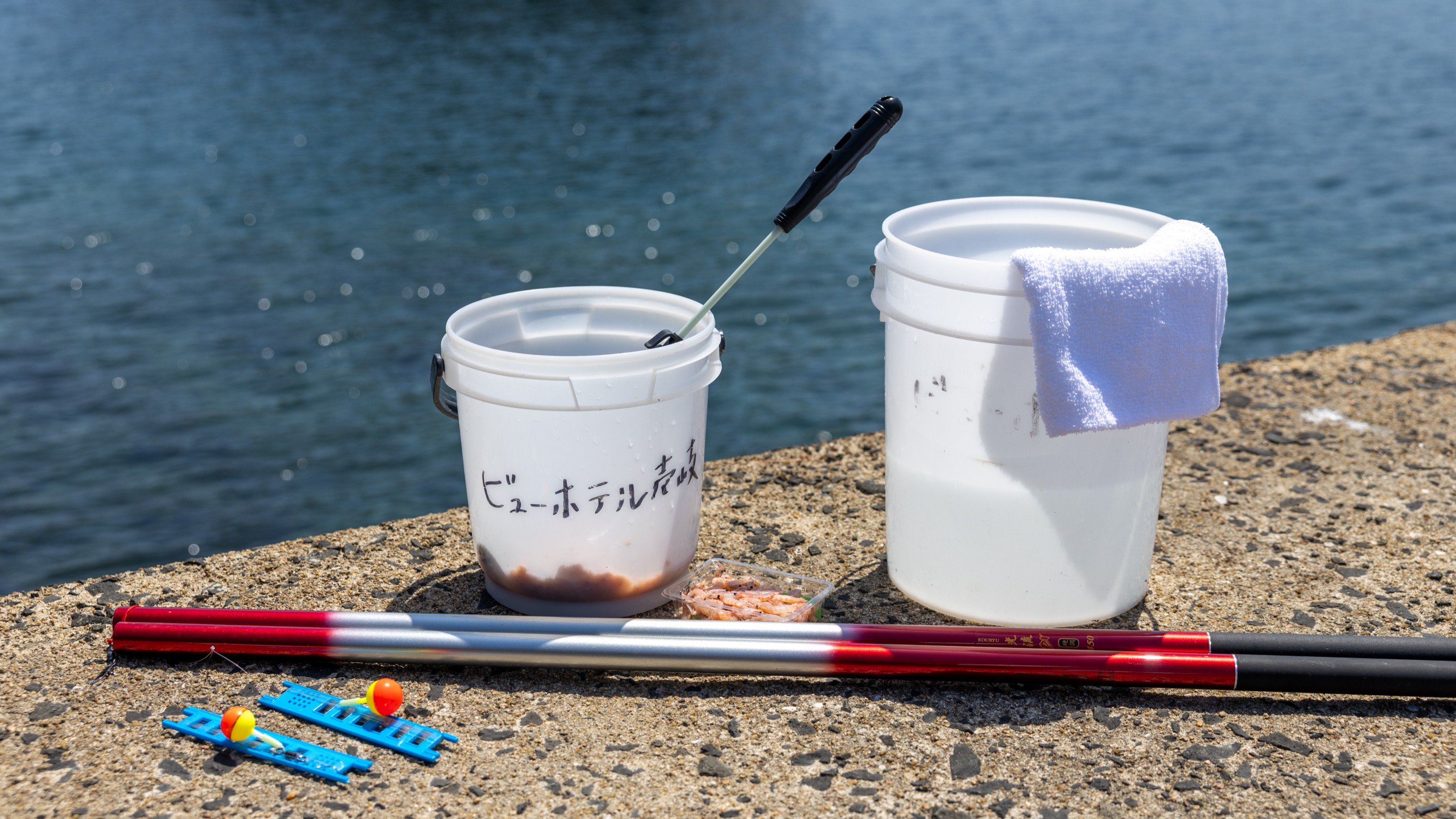 【レンタル】『釣りセット』2,200円/人。手ぶらで来ても釣りができる！釣れたた魚は宿で調理します♪