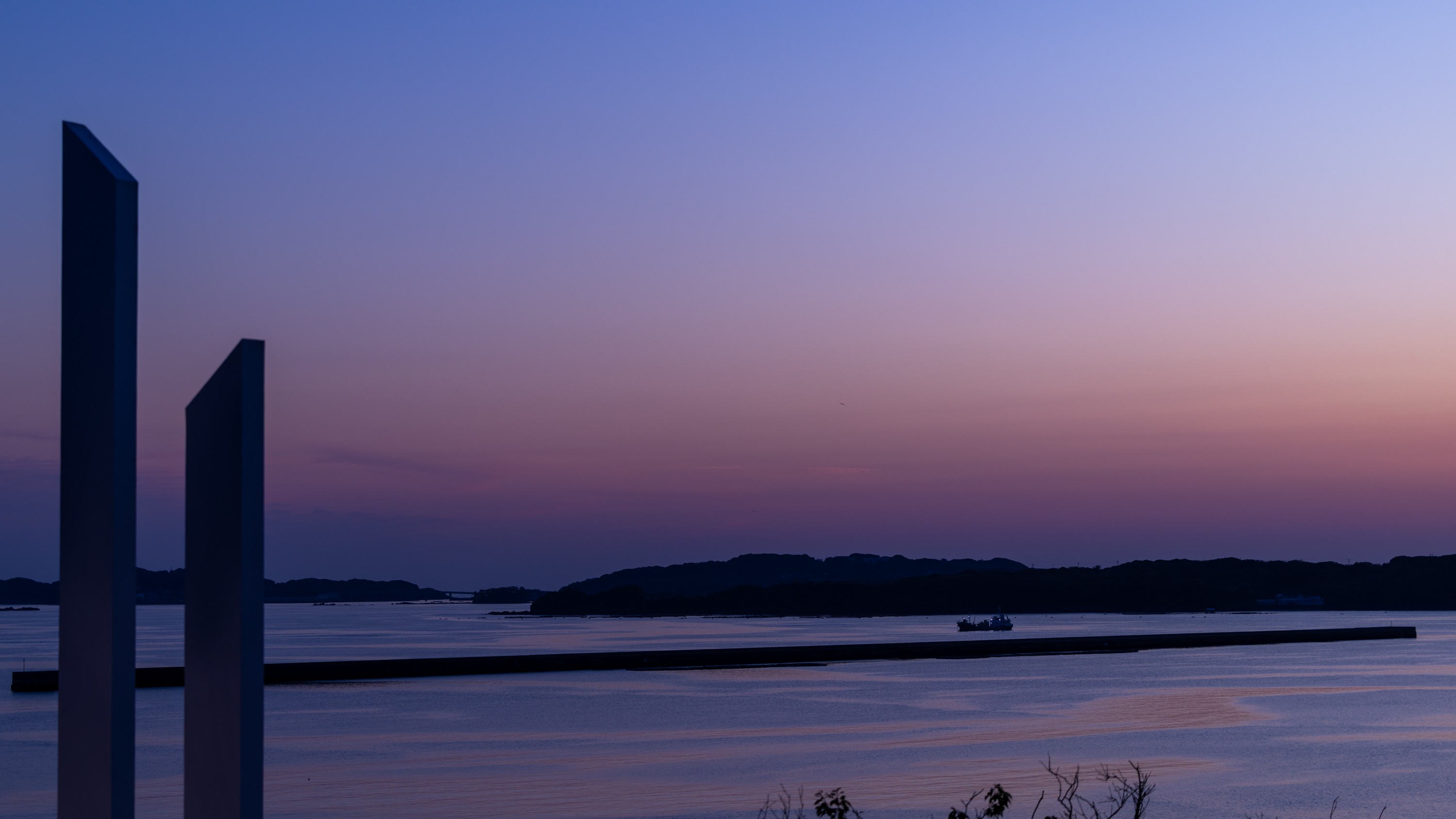 【カラフルな空色】余韻の残る夕焼け