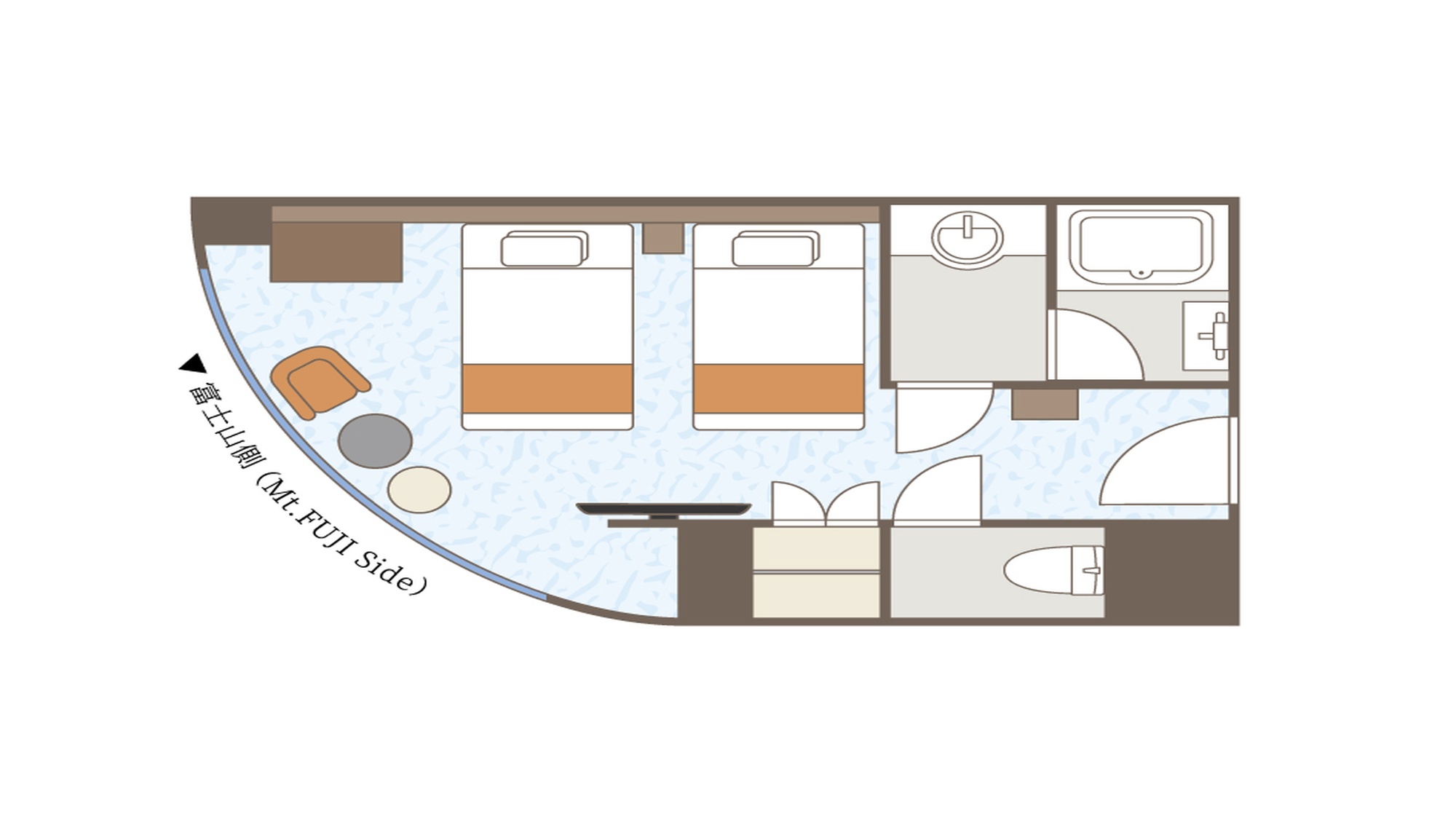 コーナーツイン富士山ビュー（一例）