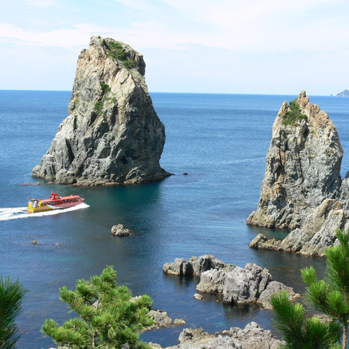 青海島観光船と海上アルプス