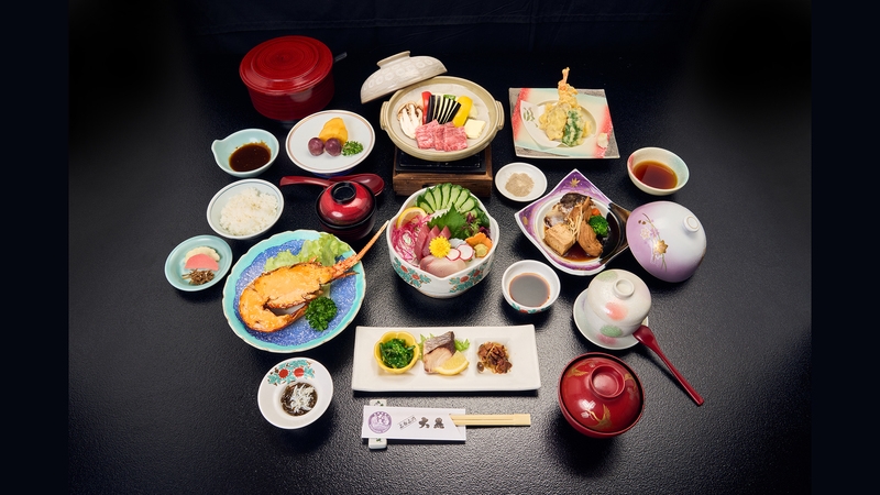 NEW【定番】おすすめ★タラサで湯ったりレコメンドプラン〜伊勢海老の黄金焼きと鹿児島黒牛の陶板焼き