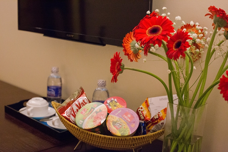 客室内のミニバー