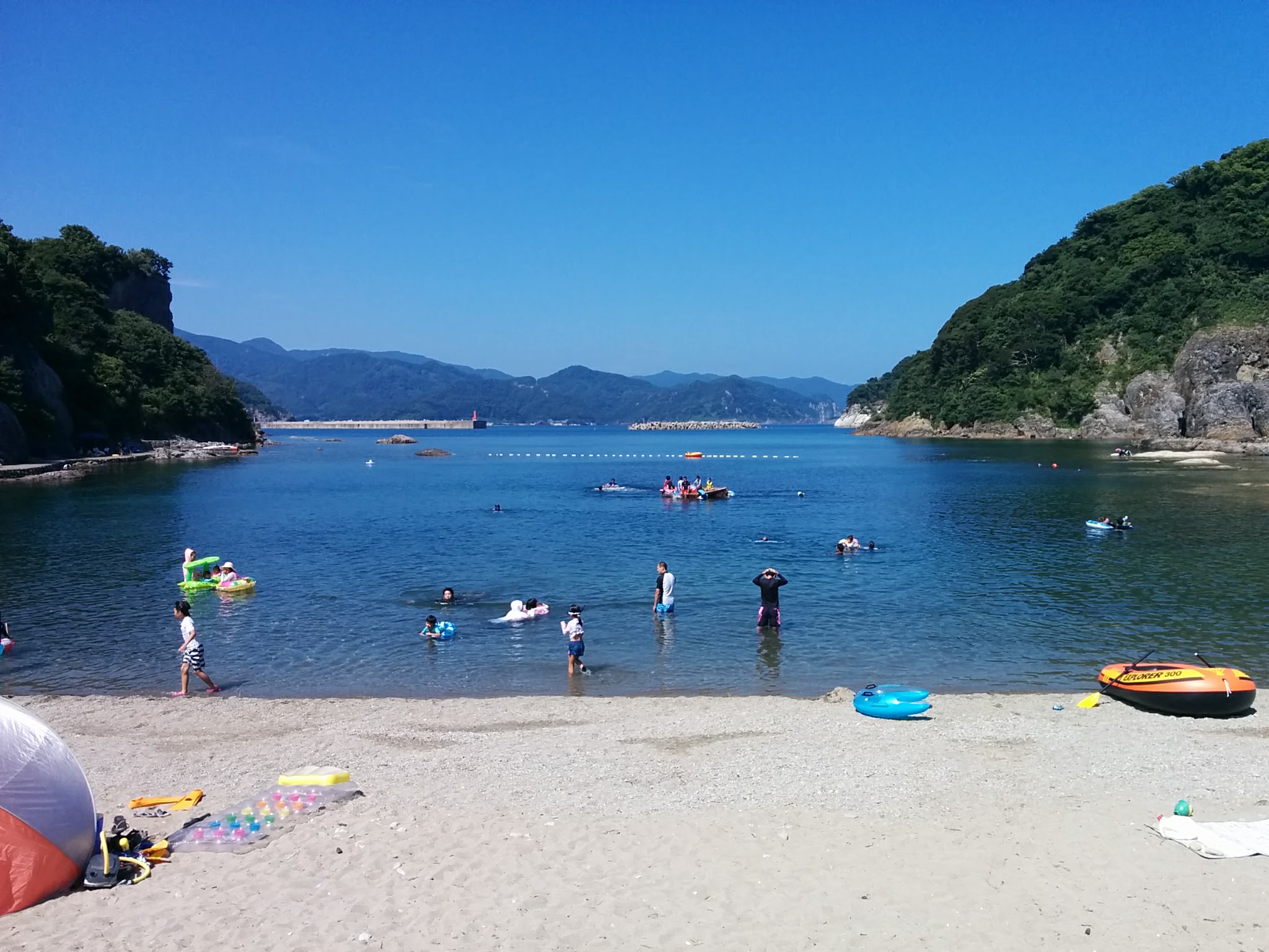 夏の今子浦海水浴場