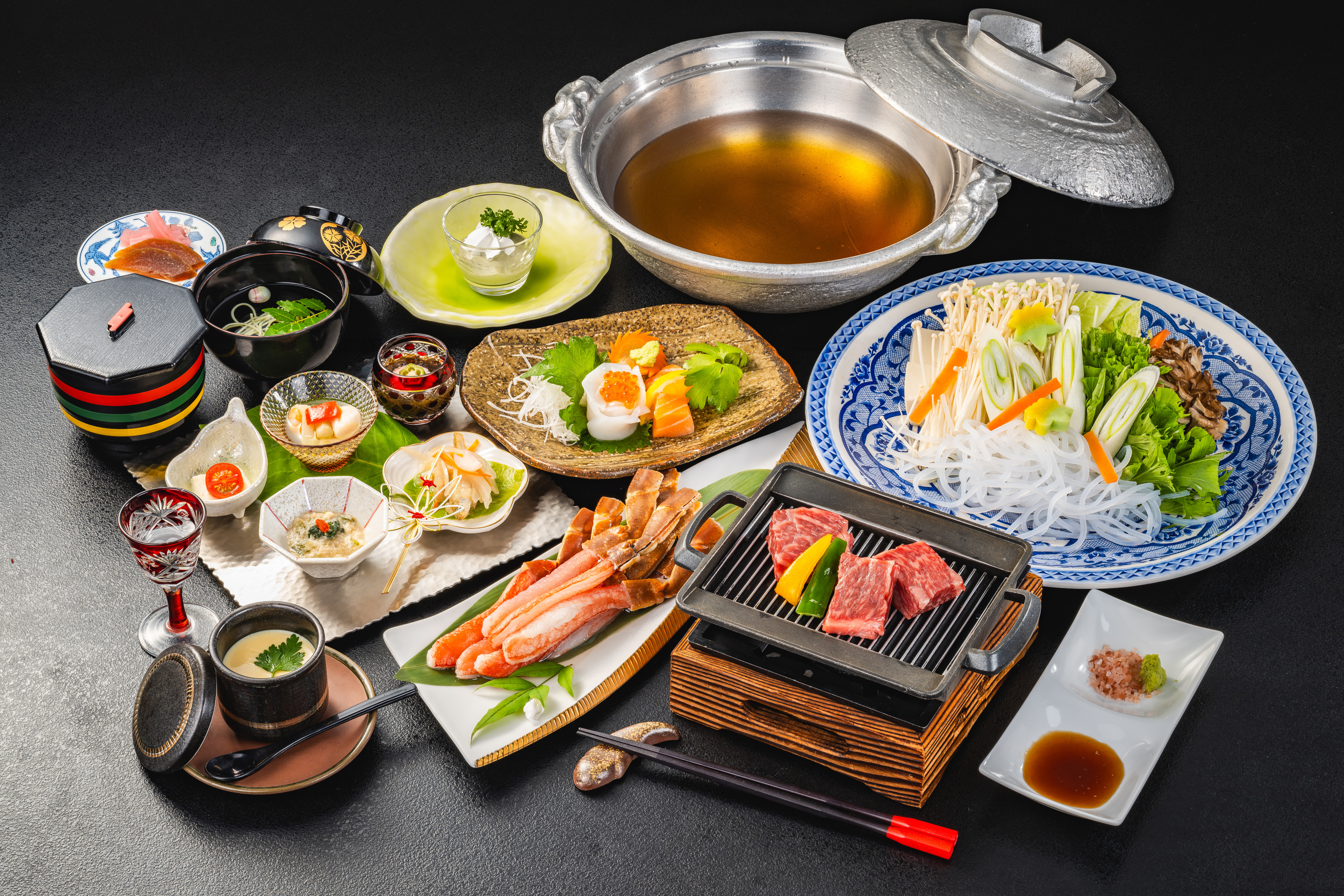 かにしゃぶ＆ステーキ