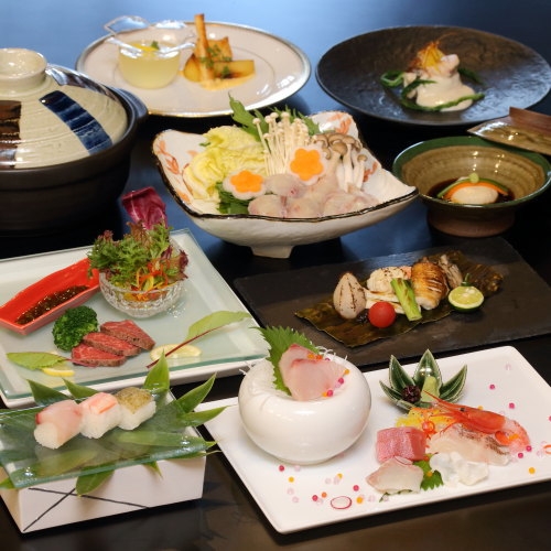 創作スタンダード懐石　河豚ちり鍋プラン　冬・早春(1/8〜2/24)