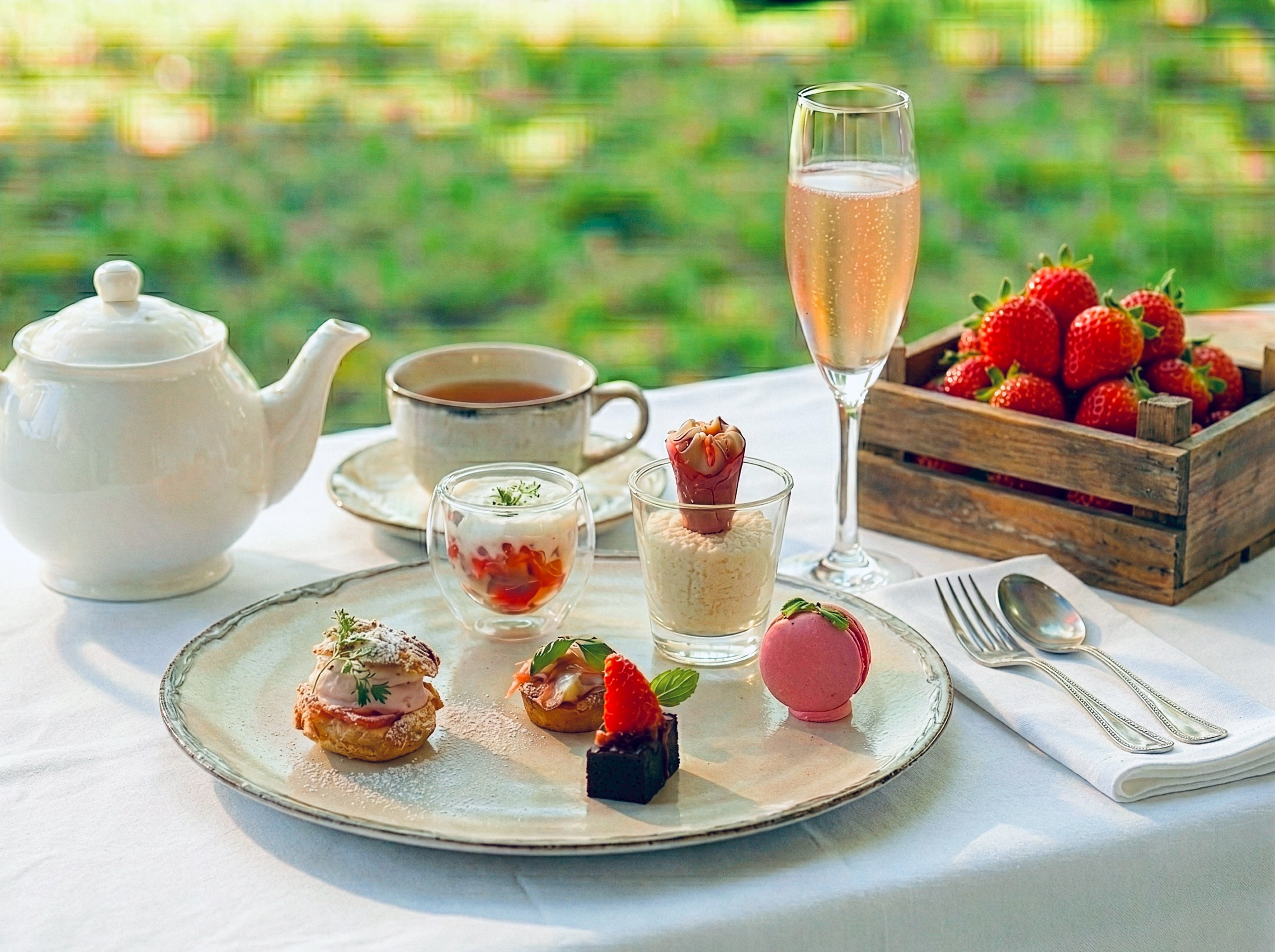 イチゴ農園で愉しむスイーツ