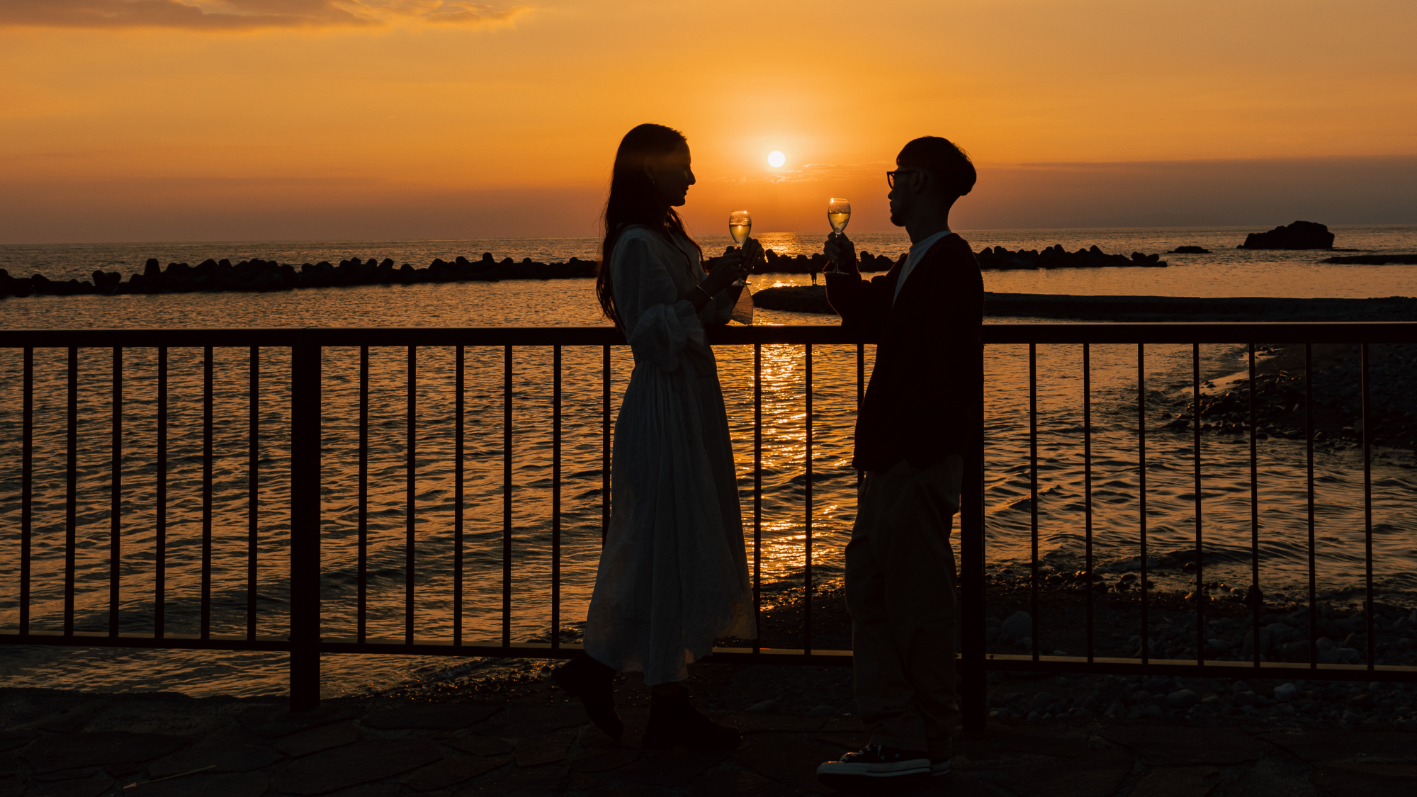 日本一と名高い西伊豆の夕景