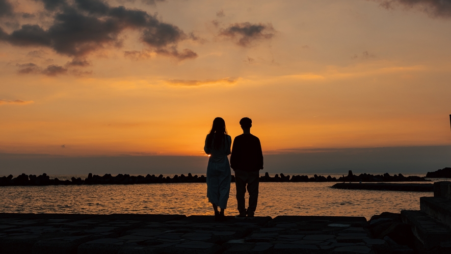 日本一と名高い西伊豆の夕景