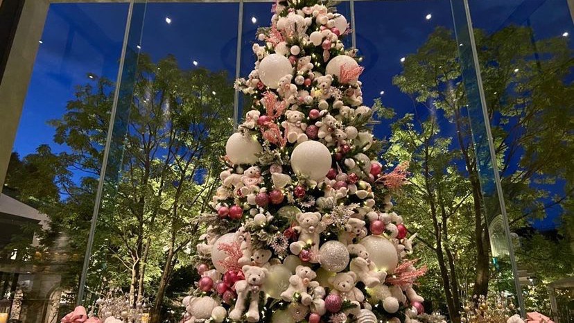 【クリスマスツリー】クリスマスの時期の館内の雰囲気一例