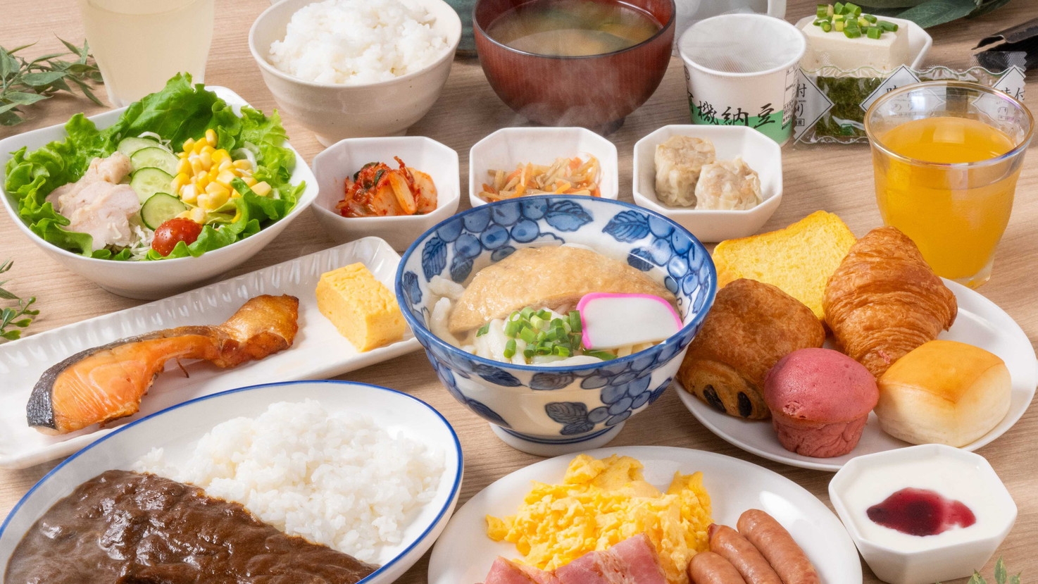 【楽天スーパーSALE】【朝食付】選べるメニューとこだわりうどんの朝食ハーフビュッフェ
