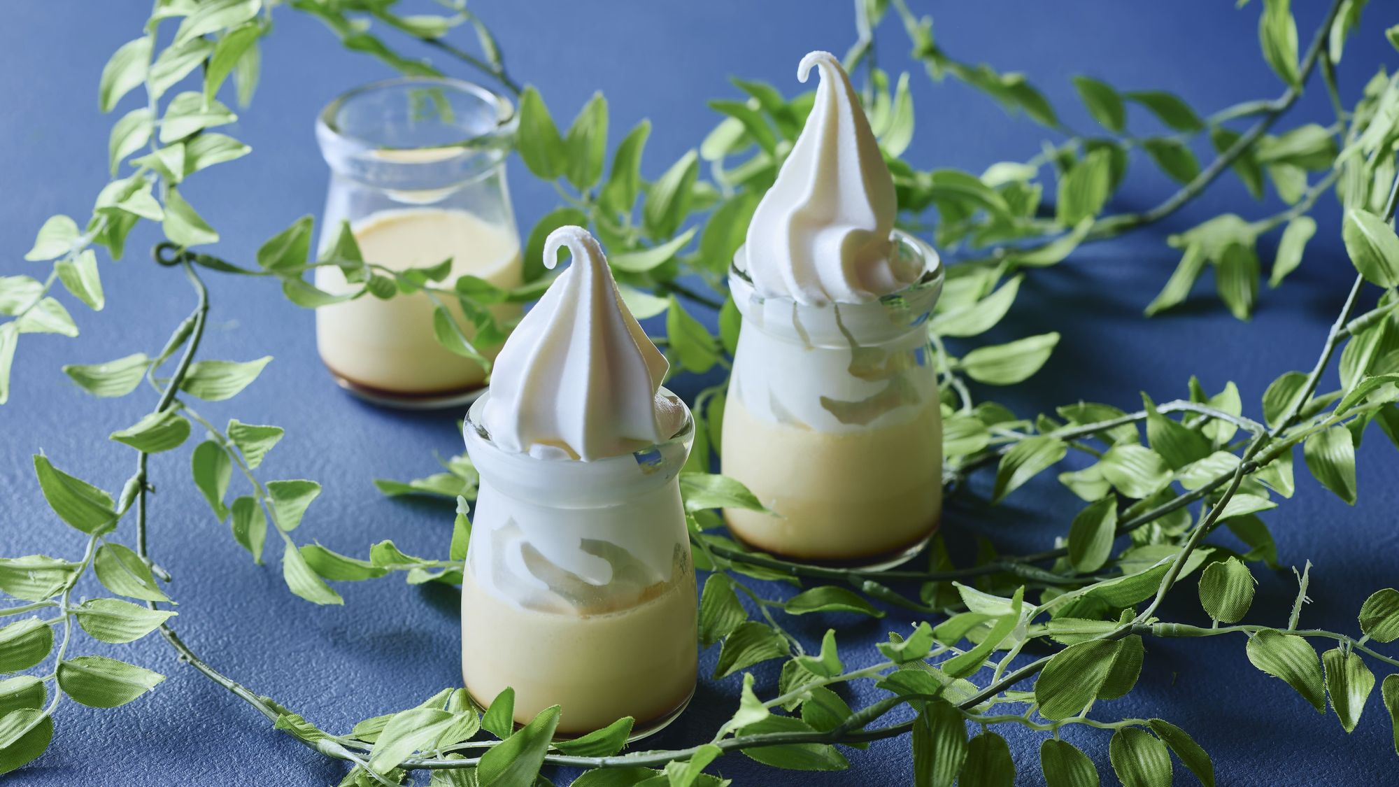 ■夕食ビュッフェ／鈴木一夫シェフオリジナルレシピの地元産牛乳を使用したプリン