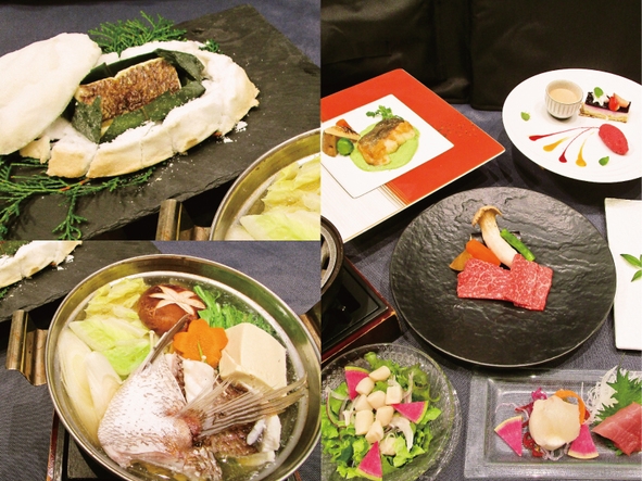 春の美味「桜鯛料理」付きフルコースディナー(2026年3月〜)