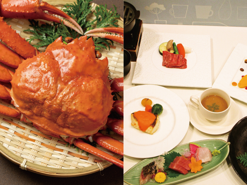 わんこと共宿してカニ食べようプラン