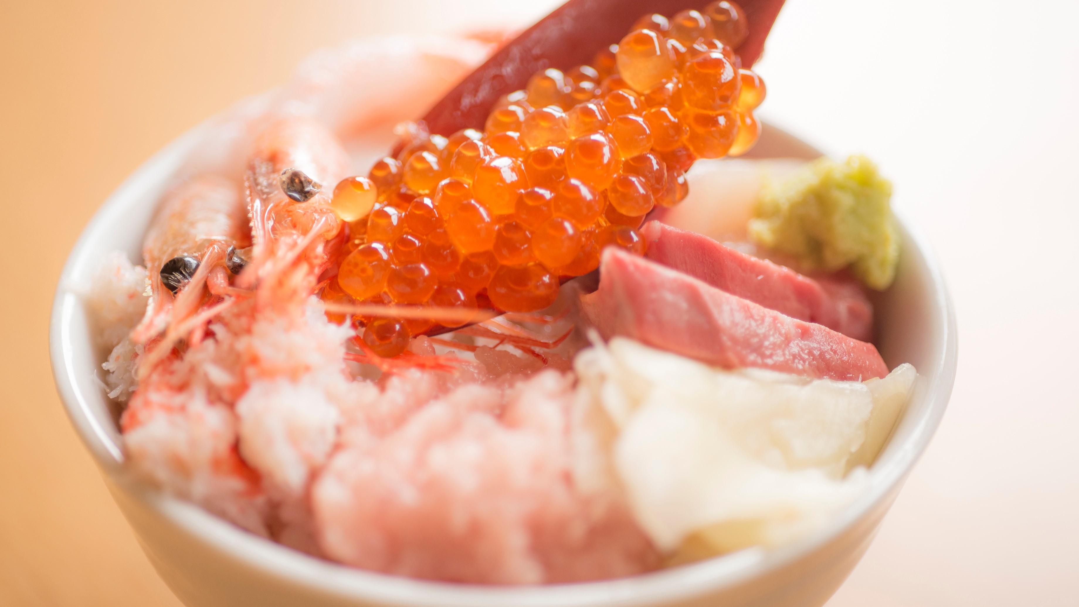 ■朝食　お好み海鮮丼　お好きなだけのせて自分好みの海鮮丼をお召し上がりください♪
