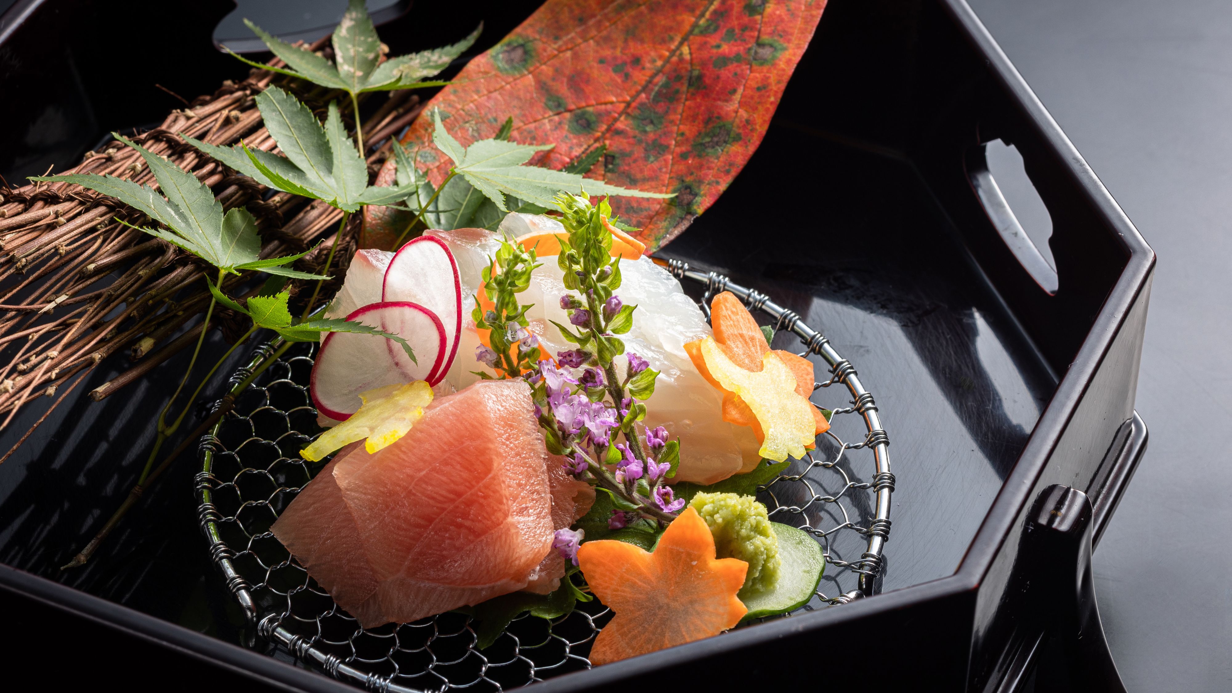 【夕食・秋】魚介の造り［一例］