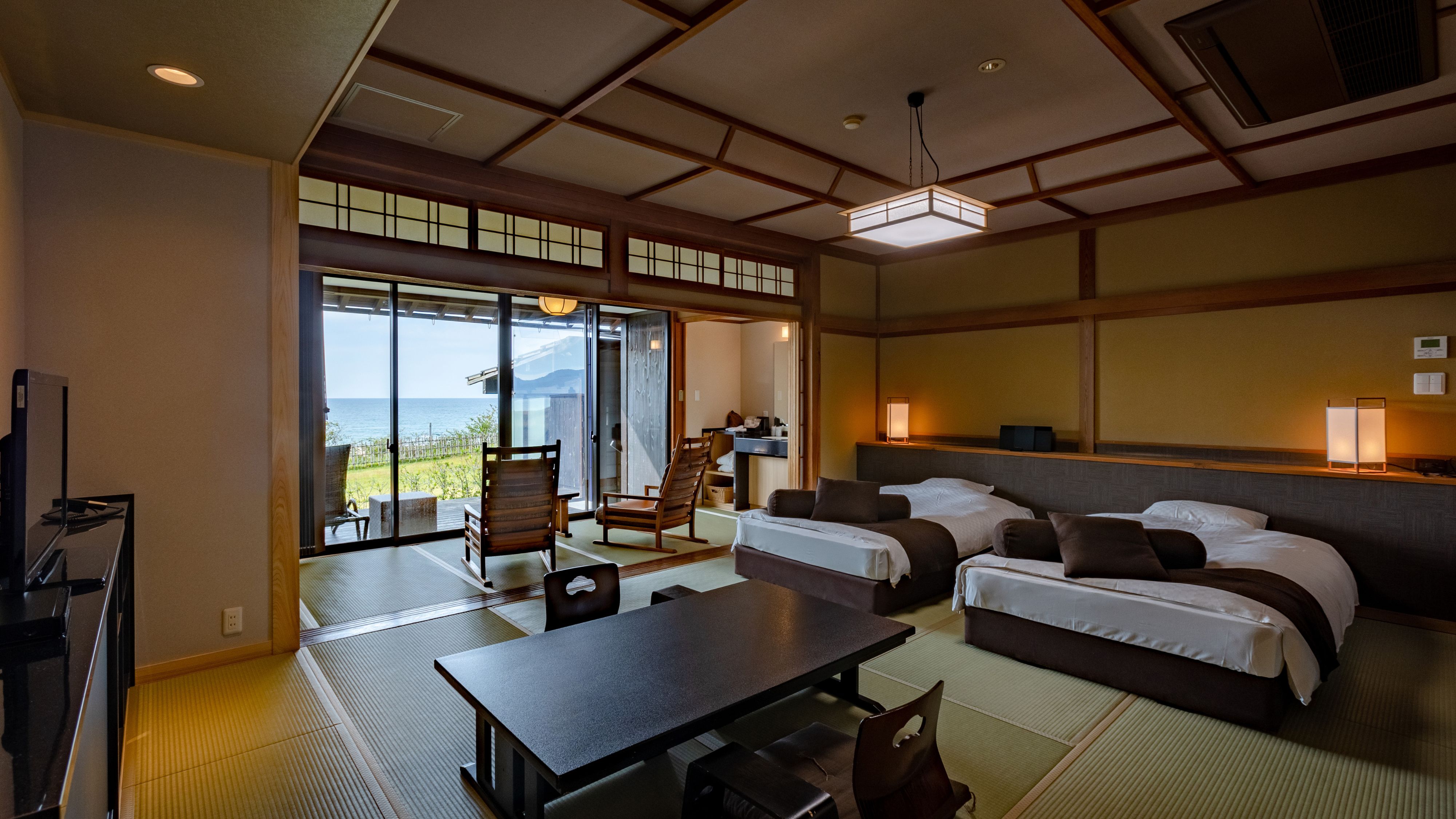 【客室】温泉露天風呂付和室　－オーシャンフロント－　[一例]　